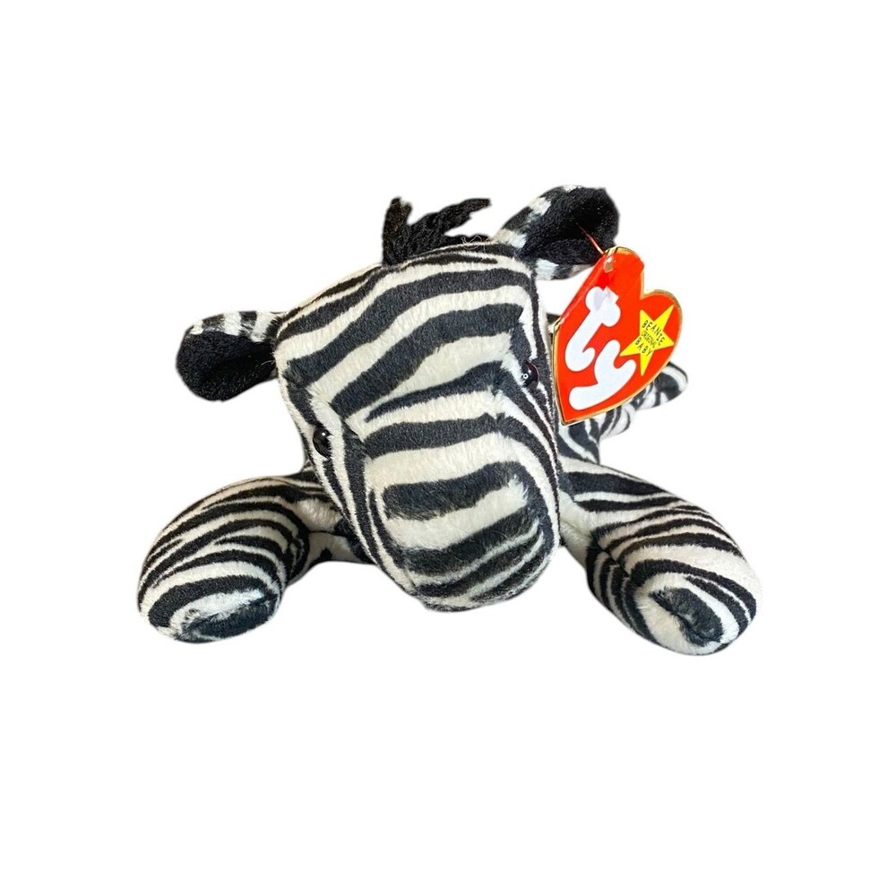 Ty Beanie Babies Ziggy the Zebra 1995 Original Retired Vintage Stuffed Plush